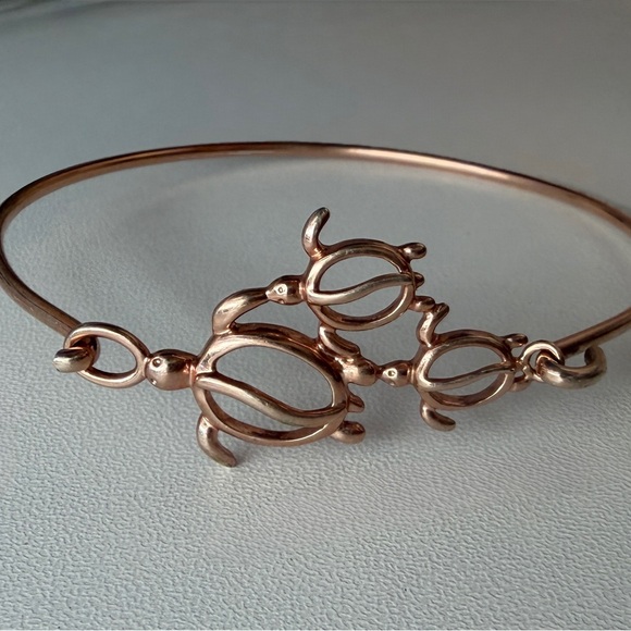 Jewelry - 💛 Turtle family Rose Gold Bracelet with hook clasp